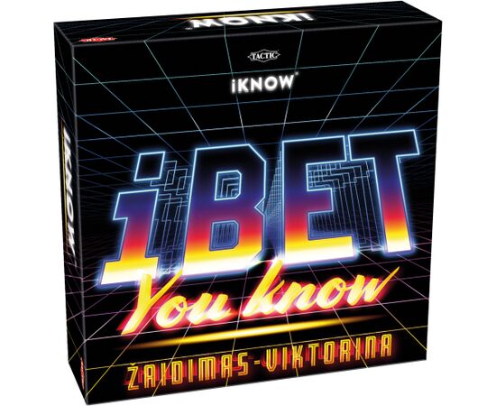 TACTIC boardgame iKnow iBet You know In Lithuanian lang. Galda spēles