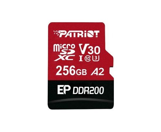PATRIOT MEMORY Micro SDXC DDR200 with A+C card reader 256GB UHS-I U3/A2/C10/V30 Новинки Компьютерная техника