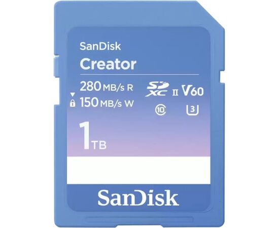 SanDisk Creator SDXC 1 TB Class 10 UHS-II/U3 V60 (SDSDXEP-1T00-GNCIS) Новинки Компьютерная техника
