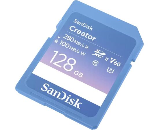 SanDisk Creator SDXC 128 GB Class 10 UHS-II/U3 V60 (SDSDXEP-128G-GNCIS) Новинки Компьютерная техника