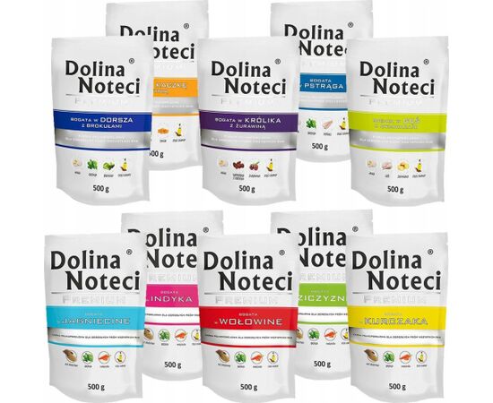 Dolina Noteci Premium mix smaków 10x500g Uzkodas sunim