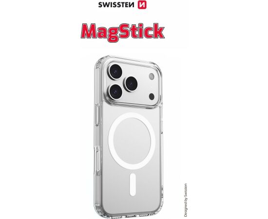 Swissten Clear Jelly MagStick Case Aizsargapvalks priekš Apple iPhone 17 Pro Max Neoriģinālie Maciņi