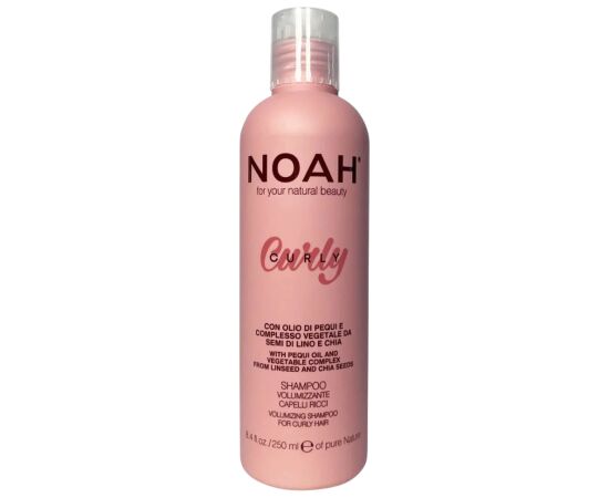 Noah, Curly, Hair Shampoo, Volumizing & Defrizzing, 250 ml Šampūni