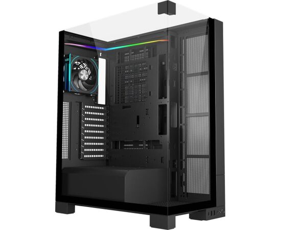 FSP Fortron U691 Black Tempered Glass ARGB E-ATX Gaming PC Case Datoru korpusi