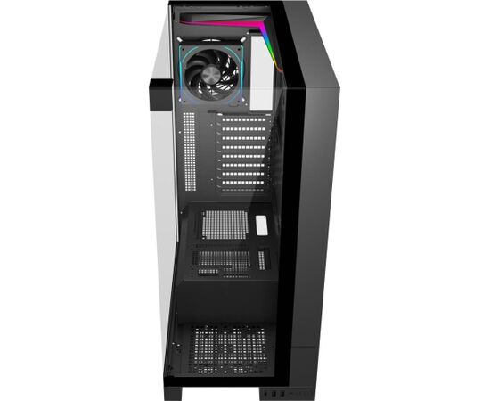 FSP Fortron U691 Black Tempered Glass ARGB E-ATX Gaming PC Case Datoru korpusi