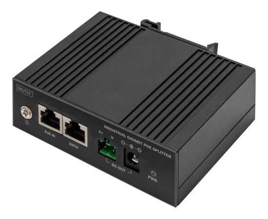 Digitus Gigabit Ethernet PoE Splitter, Industrial, 60 W Datoru barošanas bloki