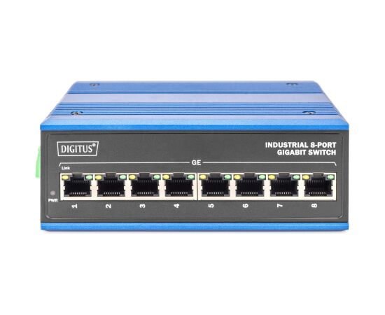 Digitus 8 Port Gigabit Ethernet (blue) Wireless Routers