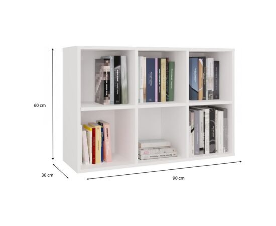 Top E Shop MALAX MINI 2X3 WHITE BOOKCASE Новинки Для дома и сада 