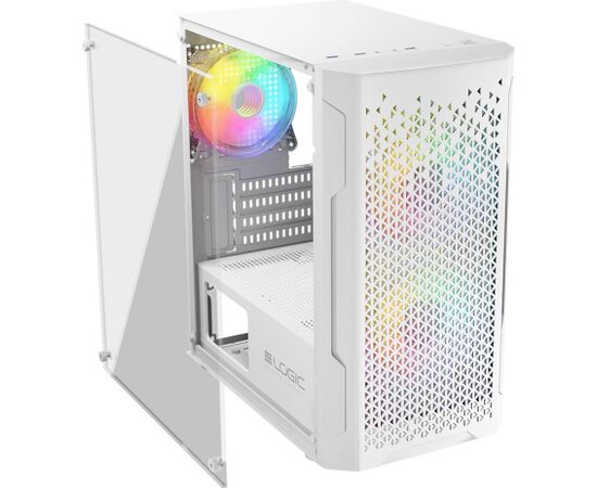 Logic 3 LOGIC ARAMIS ARGB Mini USB 3.0 white Datoru korpusi