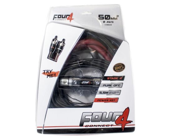 FOUR Connect 4-800250 STAGE2 50mm2 OFCpowerkit Auto skaņas pastiprinātāji