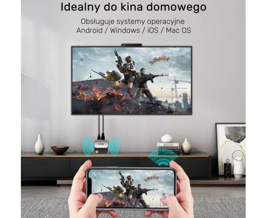 Unitek Bezprzewodowy transmiter HDMI 4K 60Hz zasięg do 8m Adapteri