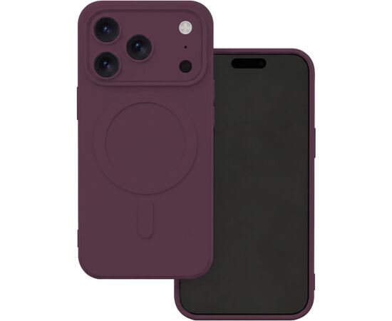 iLike   Simple Color Mag case for iPhone 17 Pro Max 6,9" / 18 Pro Max 6,9" dark cherry Neoriģinālie Maciņi