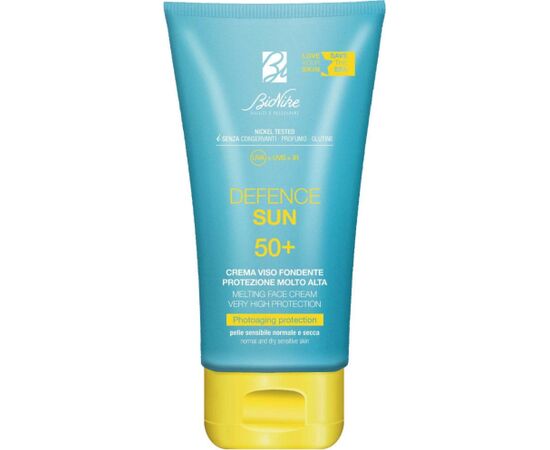 BioNike, Defence Sun, Protective, Before Sun Exposure, Cream, For Face, SPF 50+, 50 ml Sejas kopšana