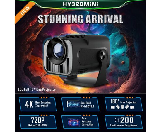 Проектор HY320 Mini ч?рный Проекторы