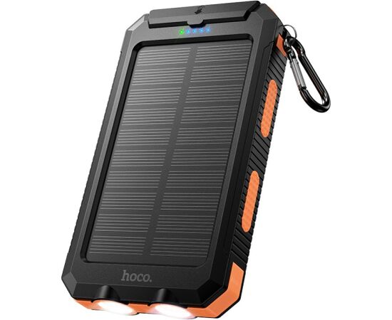 External battery Power Bank Hoco J164 Solar 10W 8000mAh black Power Banks
