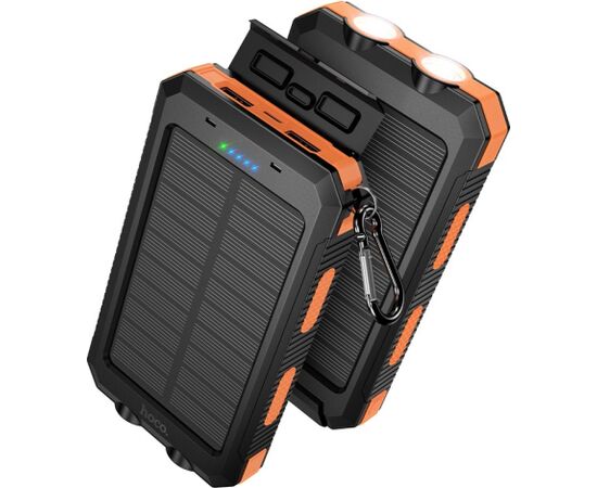 External battery Power Bank Hoco J164 Solar 10W 8000mAh black Power Banks