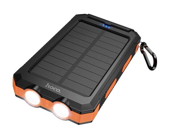 External battery Power Bank Hoco J164 Solar 10W 8000mAh black Power Banks