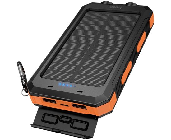 External battery Power Bank Hoco J164 Solar 10W 8000mAh black Power Banks