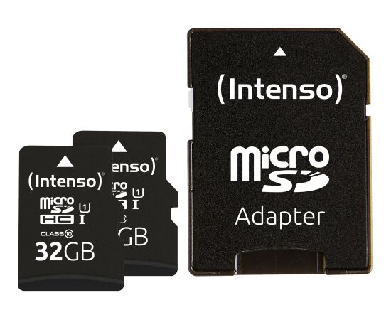 Intenso microSD Card UHS-I 32GB SDHC Premium double pack Новинки Компьютерная техника