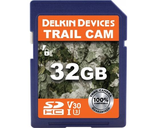 Delkin SDHC Trail Cam R100/W30 (V30) 32GB (NEW) Новинки Компьютерная техника