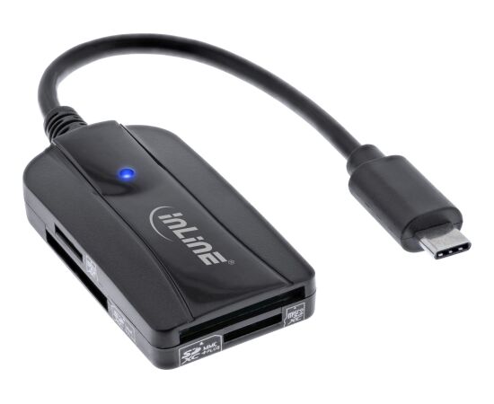 InLine® Card reader USB 3.1 USB-C, for SD/SDHC/SDXC, microSD, UHS-II compatible Новинки Компьютерная техника