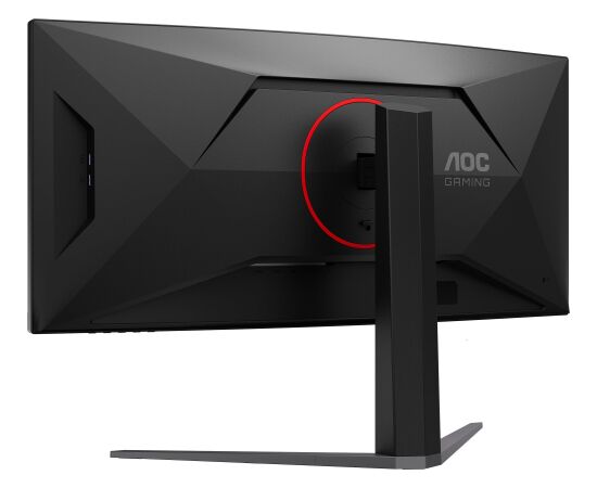 AOC CU34G4ZCA (86.4 cm (34 inches), black, WQHD, Fast-VA, curved, USB hub, 250Hz panel) Monitori
