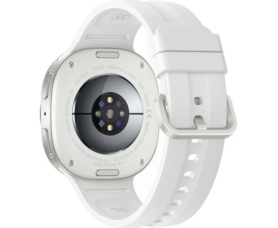 Samsung Galaxy Watch9 (white, 40 mm, Bluetooth, Sport Band S/M) Smart-Watch Pulksteņi