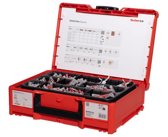 fischer DuoLine Tanos-Box M173 light grey/red, 713-piece Новинки Для дома и сада 