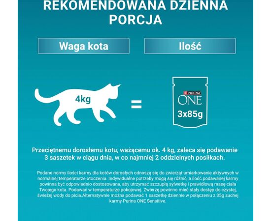 PURINA ONE Sensitive Cat GiGMVChkn&Crt 60x85g Barība