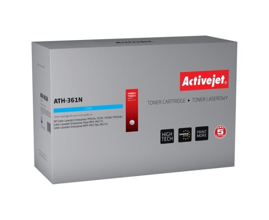 Activejet ATH-361N Toner (replacement for HP 508A HP508A CF361A; Supreme; 5000 pages; cyan) Тонеры для принтеров