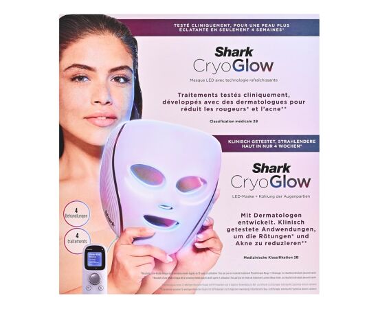 LED mask CryoGlow FW312EUPL SHARK Красота и здоровье 