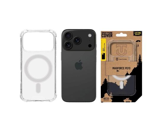 Tactical MagForce Plyo Cover Aizsargapvalks priekš Apple iPhone 17 Pro / caurspīdīgs Neoriģinālie Maciņi