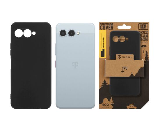Tactical TPU Cover Aizsargapvalks priekš T-Mobile T Phone 3 / melns Neoriģinālie Maciņi