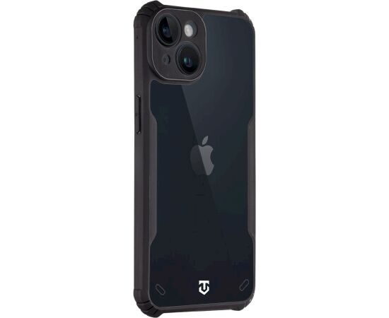 Tactical Quantum Stealth Cover Aizsargapvalks priekš Apple iPhone 14 / caurspīdīgs/melns Neoriģinālie Maciņi