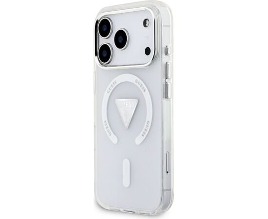 Case Guess IML Gradient Triangle Logo MagSafe Aizsargapvalks priekš iPhone 17 Pro / caurspīdīgs Neoriģinālie Maciņi