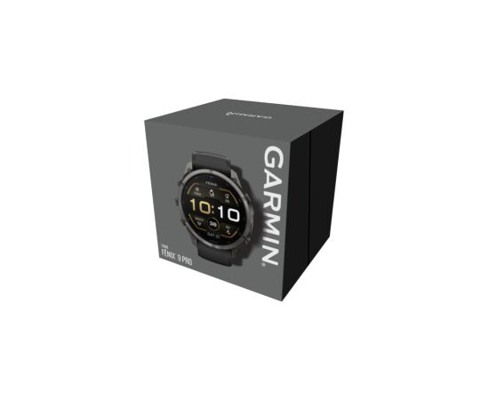 Garmin   Fenix 9 Pro – 51mm
Carbon Gray DLC Titanium with Black/Pebble Grey Silicone Band Smart-Watch Pulksteņi