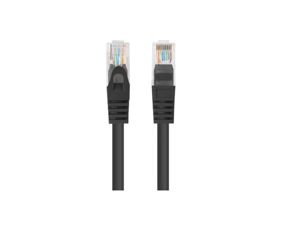 Lanberg Patchcord CAT.6 UTP 0.25M fluke passed 10-pack, Black PCU6-20CC-0025-BK Tīkla vadi