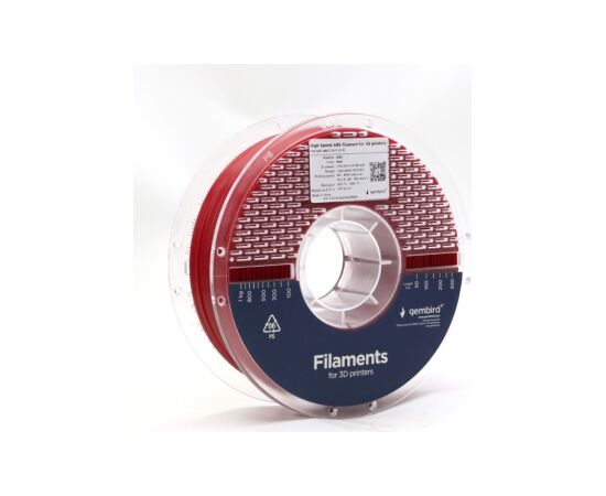 Flashforge High Speed ABS filament, 1.75 mm, 1 kg 3DP-ABS1.75HY-01-R ABS filament Red Lāzerprinteru izejmateriāli