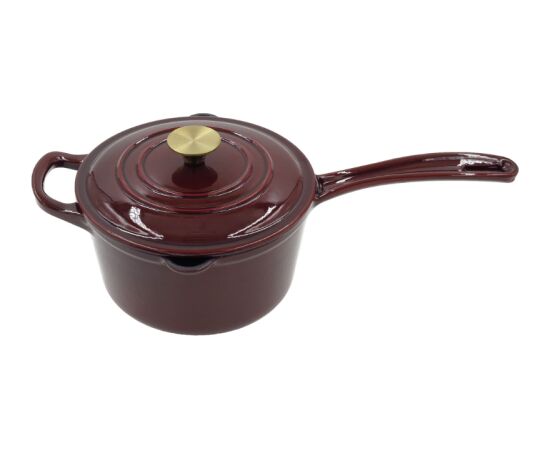 Asi Collection Čuguna katls mērcēm ar vāku 1,7L / 18cm ķiršu sarkans Katli