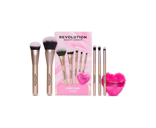 Makeup Revolution Candy Glam Brush Set - Dárková sada Духи и косметика