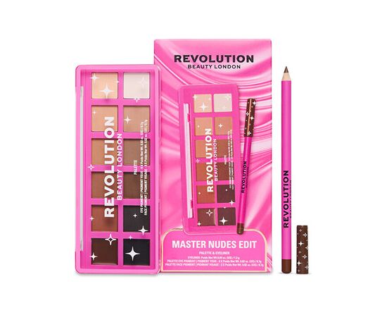 Makeup Revolution Master Nudes Edit Set - Dárková sada Духи и косметика