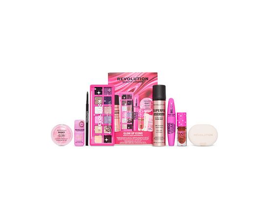 Makeup Revolution Glow Up Icons Set - Dárková sada Духи и косметика