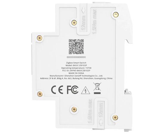 Smart switch SONOFF BASIC-ZB1GSP ZigBee Viedie slēdži