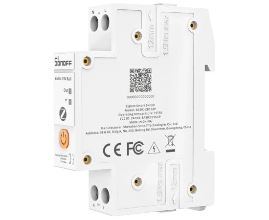 Smart switch SONOFF BASIC-ZB1GSP ZigBee Viedie slēdži