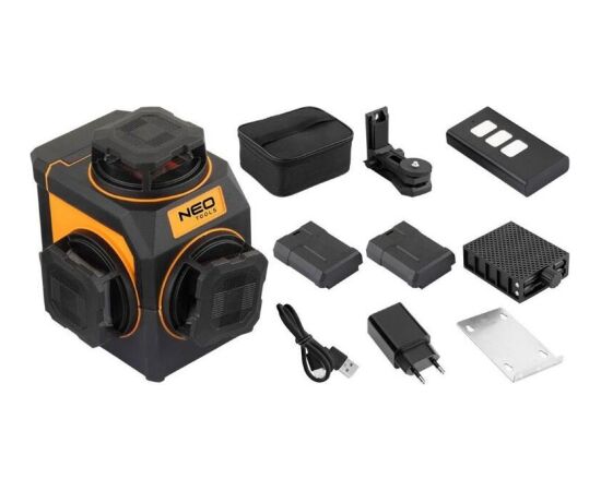 Neo Laser płaszczyznowy 3D 12 linii zielony 30M, uchw. magnet. Новинки Для дома и сада 