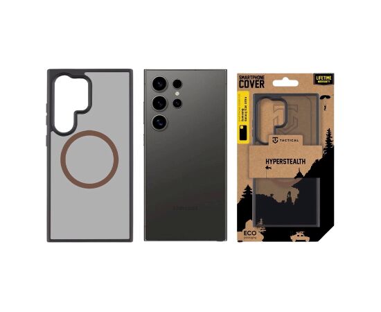 Tactical MagForce Hyperstealth 2.0 Cover Aizsargapvalks priekš Samsung Galaxy S24 Ultra / melns/Moucha Moose Neoriģinālie Maciņi