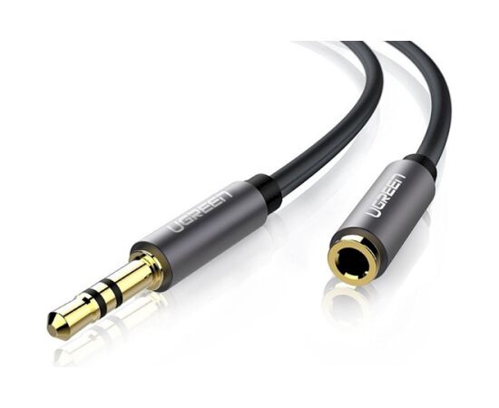 UGREEN AV118 Аудиоудлинитель Jack 3.5mm - Jack 3.5mm 1.5m / чёрный Aудио-видео