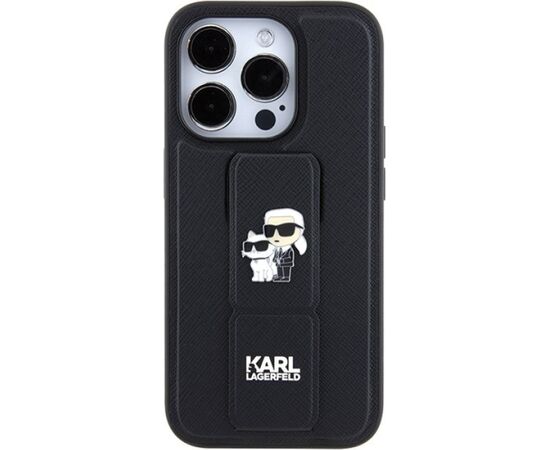 Karl Lagerfeld KLHCP15XGSAKCPK Aizmugurējais Apvalks Priekš Apple iPhone 15 Pro Max Neoriģinālie Maciņi