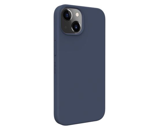 Evelatus Apple  iPhone 14 / 13 Premium Magnetic Soft Touch Silicone Case Dark Blue Neoriģinālie Maciņi