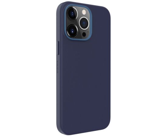 Evelatus Apple  iPhone 13 Pro Genuine Leather case with MagSafe Blue Neoriģinālie Maciņi